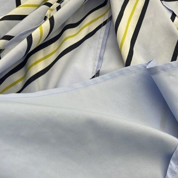 Banana Republic Striped Spaghetti Strap Shift Dress Size 10 P - Picture 10 of 12